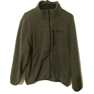 TIMBERLAND Green Fleece Zip-up Mens Large